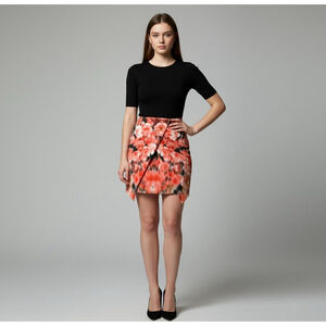 Finders Keepers Revolve Basic Instinct Mini Tulip Skirt Blurred Floral XS